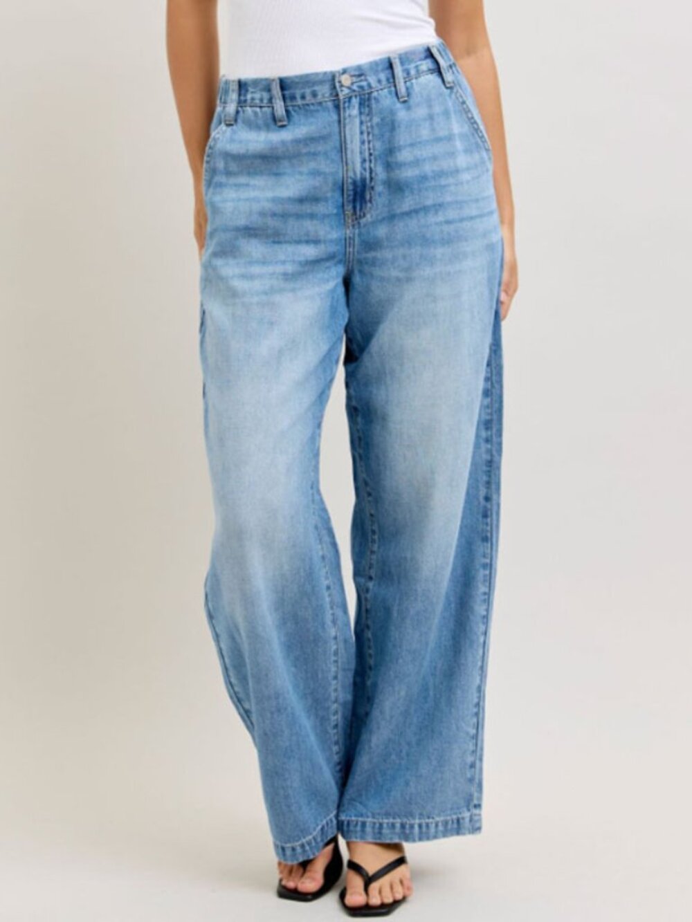 Judy Blue High Waist Featherweight Baggy Elasticated Waistband